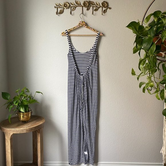 O'Neill Striped Low Back Tank Maxi Dress sz S - Picture 2 of 8